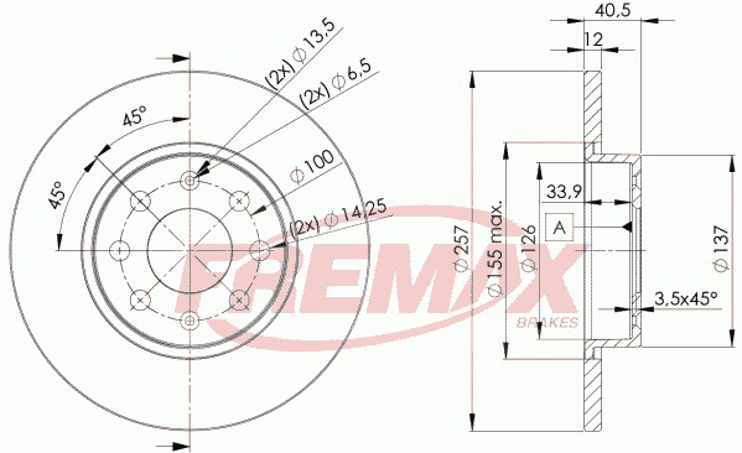Диск тормозной FREMAX BD-0918