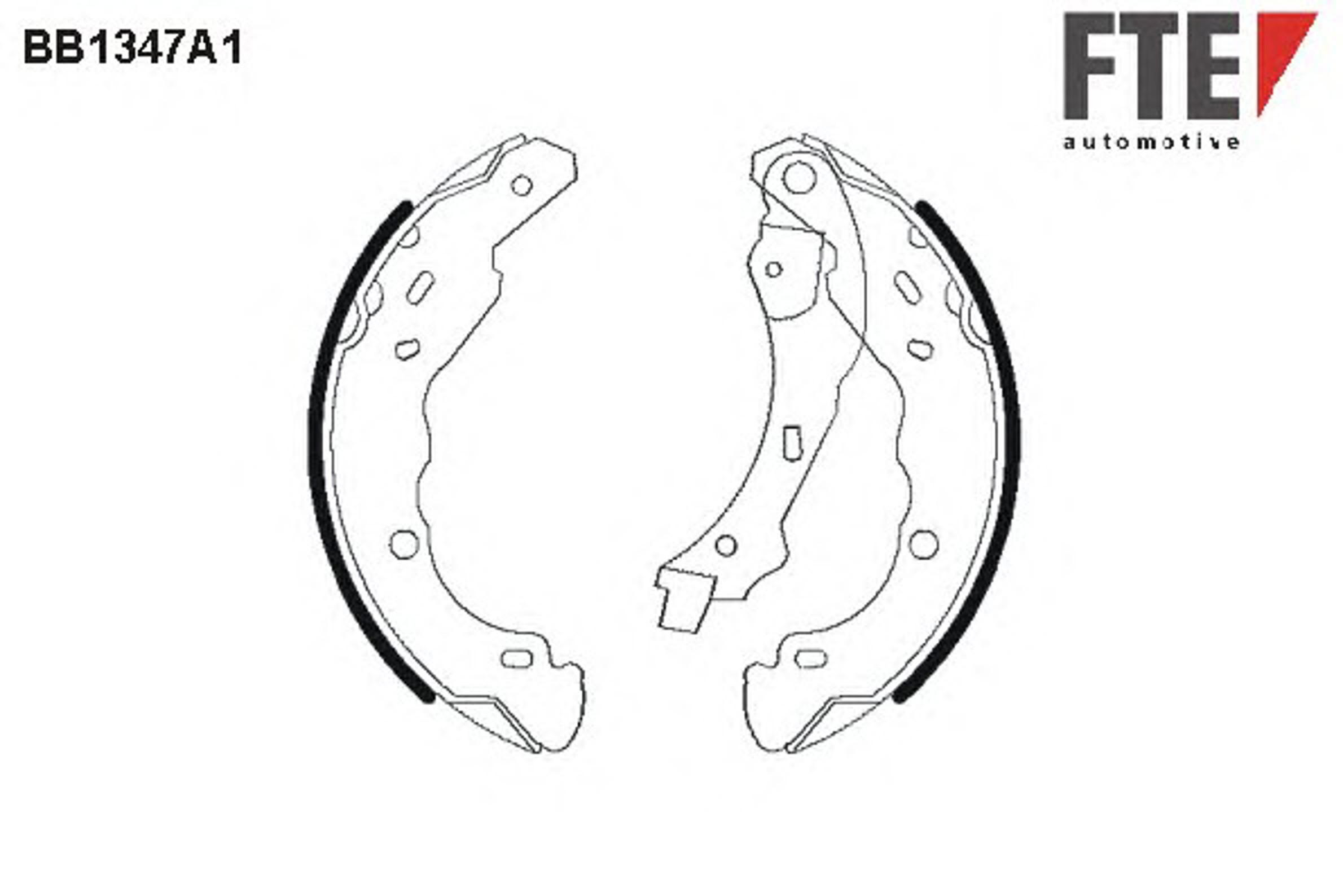Колодки тормозные барабанные FTE BB1347A1