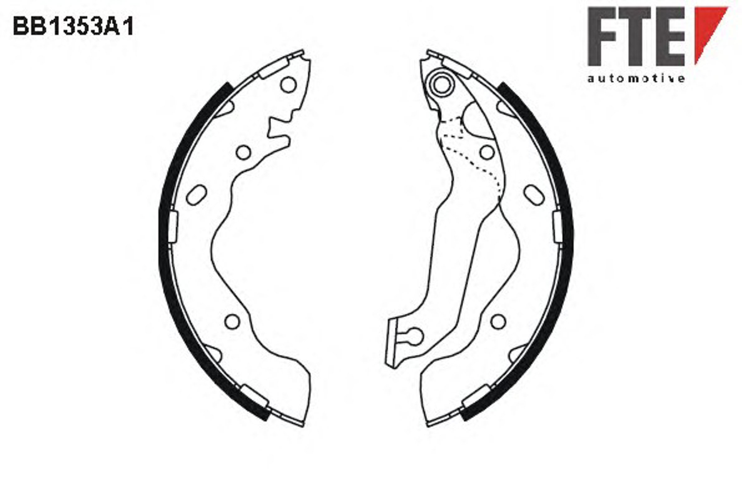 Комплект тормозных колодок FTE BB1353A1