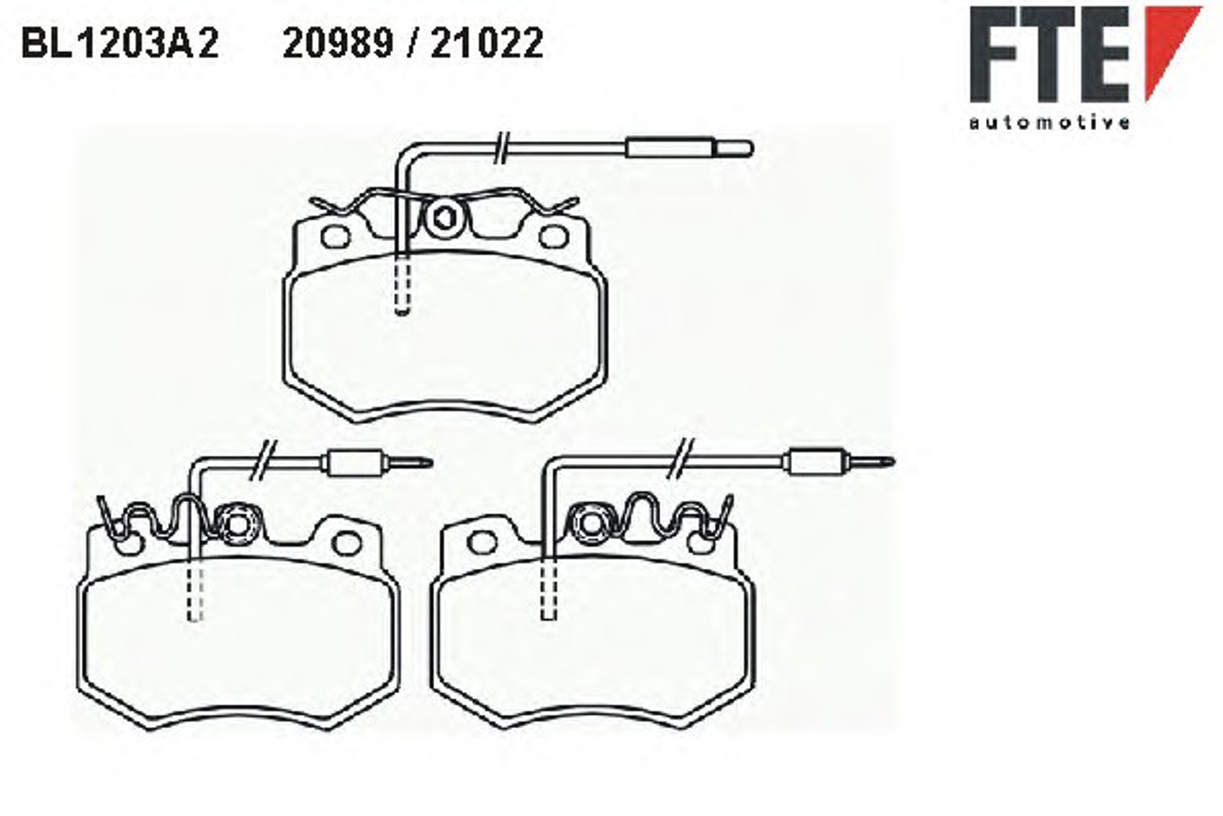 Колодки тормозные дисковые FTE BL1203A2