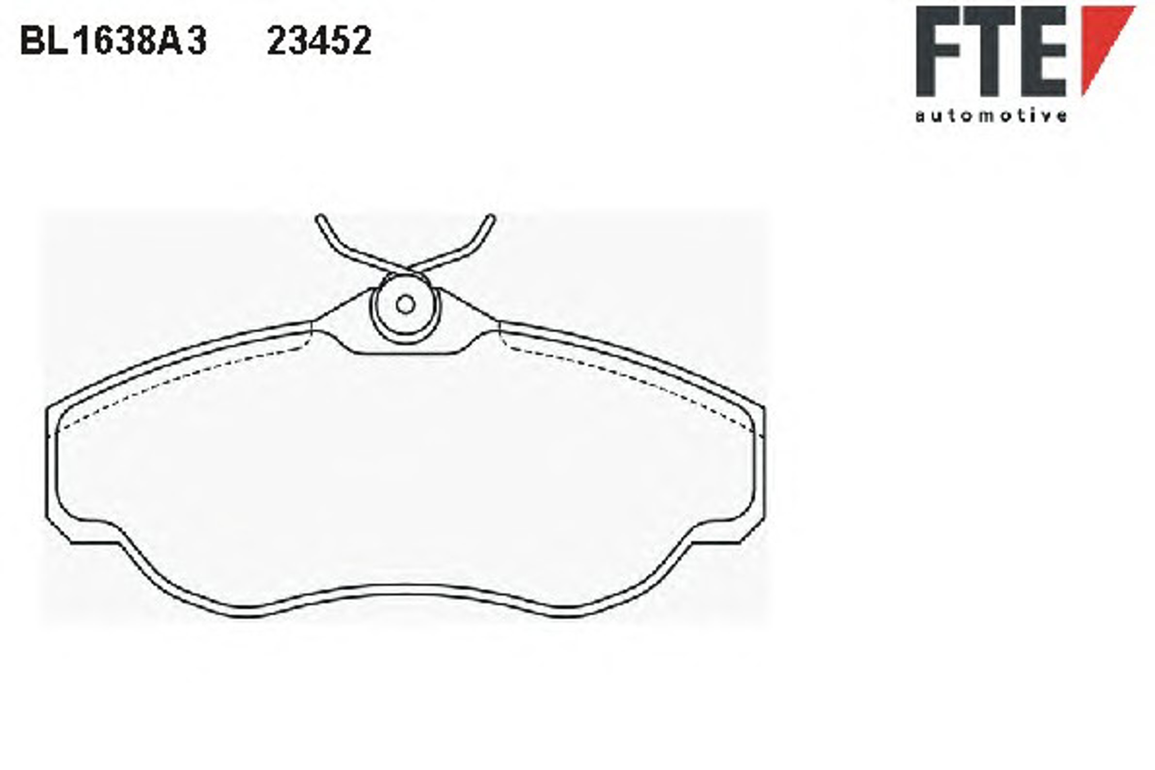 Колодки тормозные дисковые FTE BL1638A3