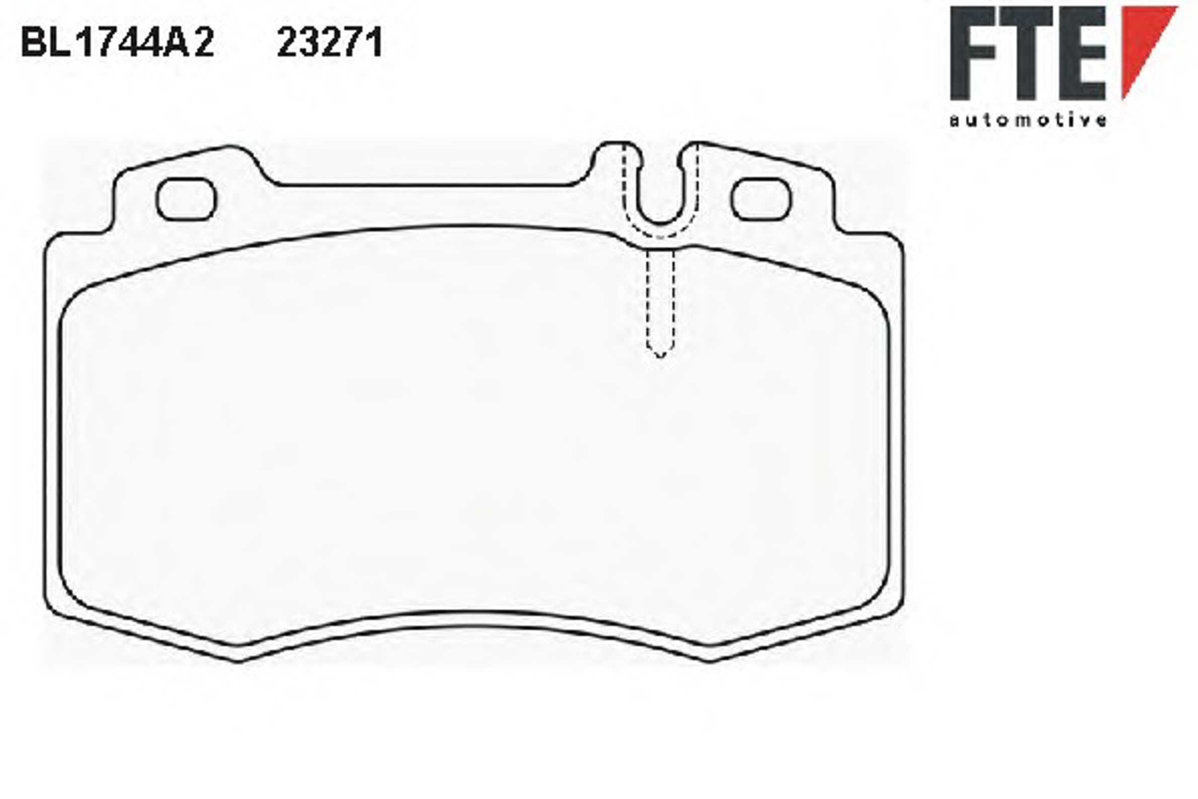 Комплект тормозных колодок дисковый тормоз FTE BL1744A2