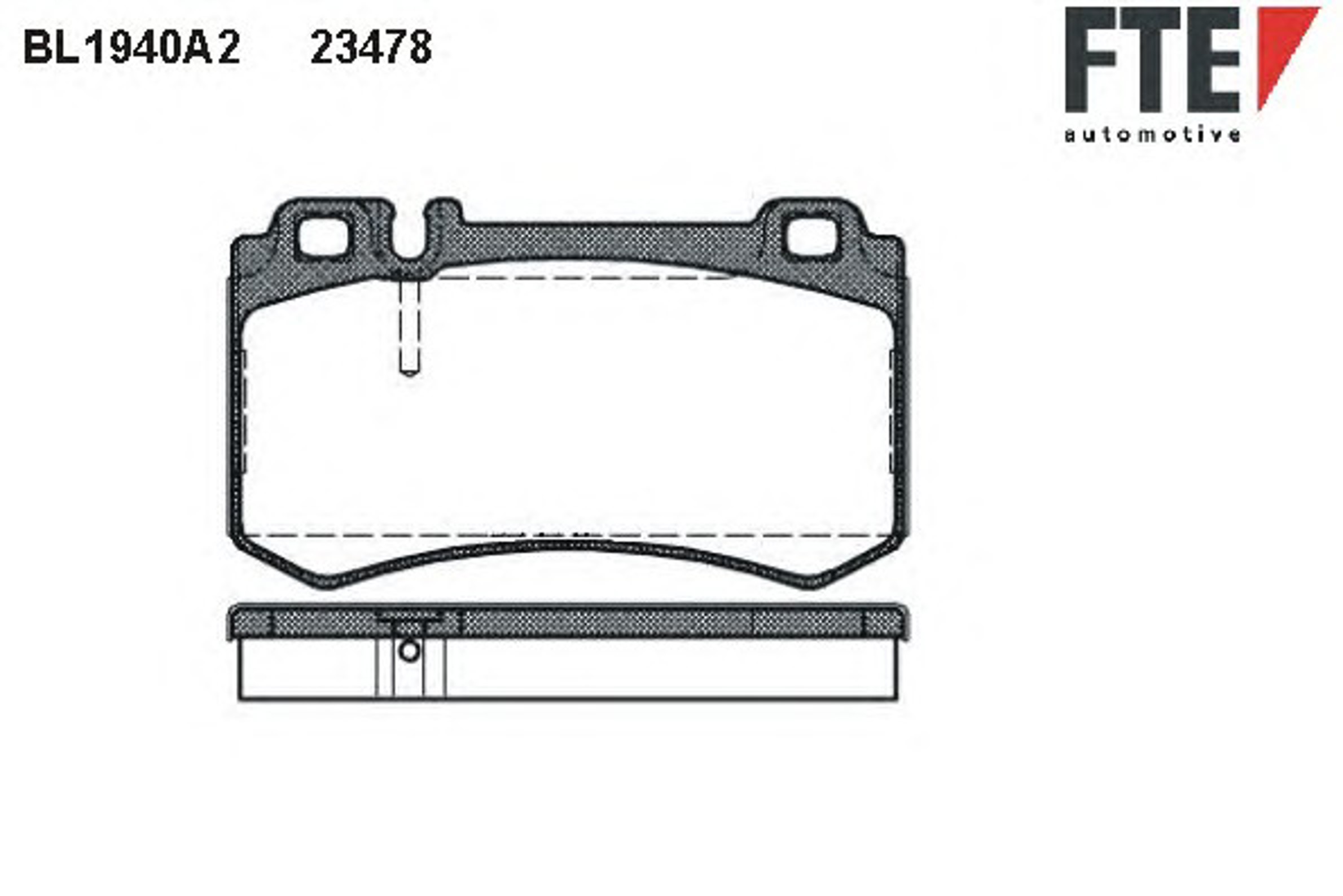 Колодки тормозные дисковые FTE BL1940A2