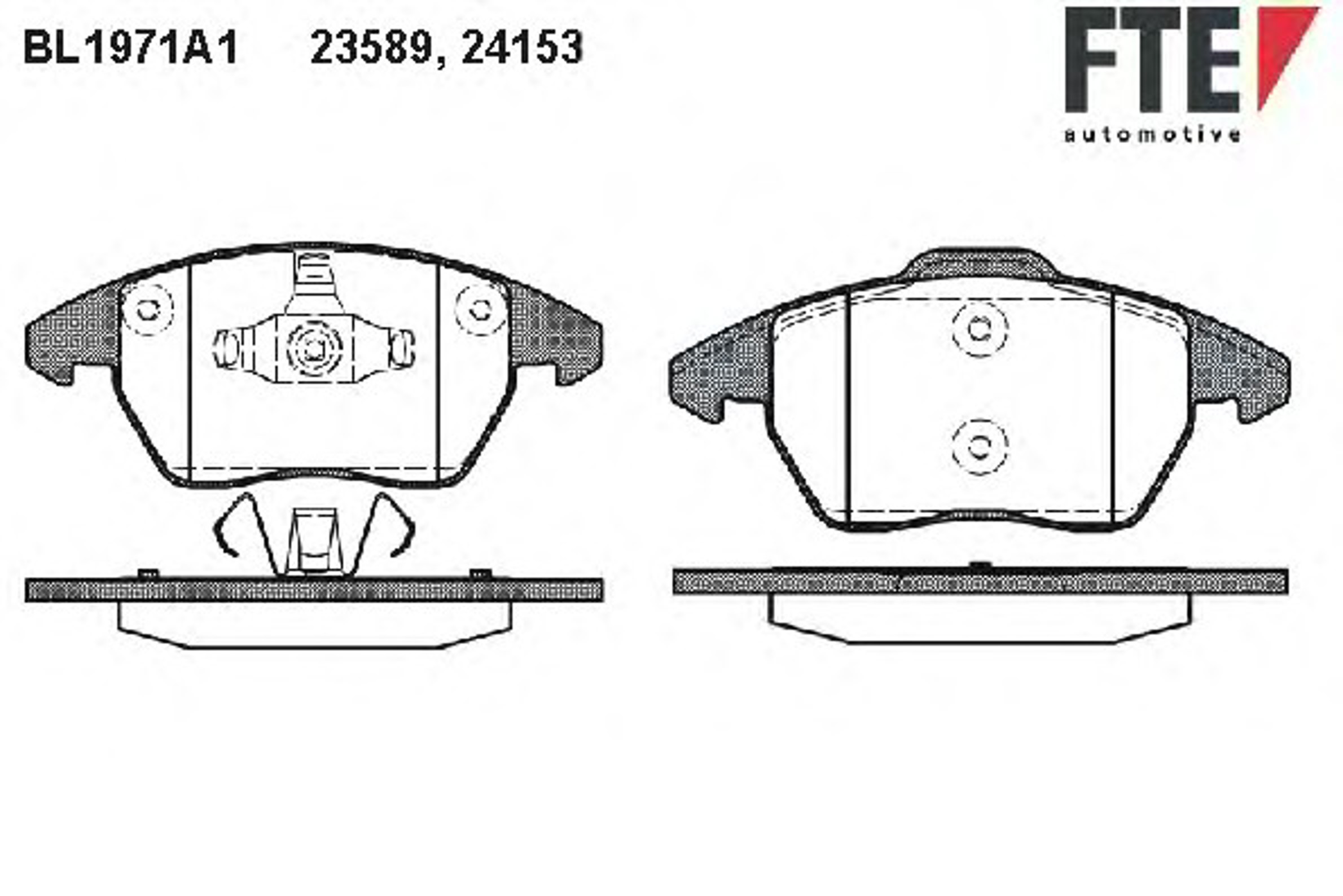 Колодки тормозные дисковые FTE BL1971A1