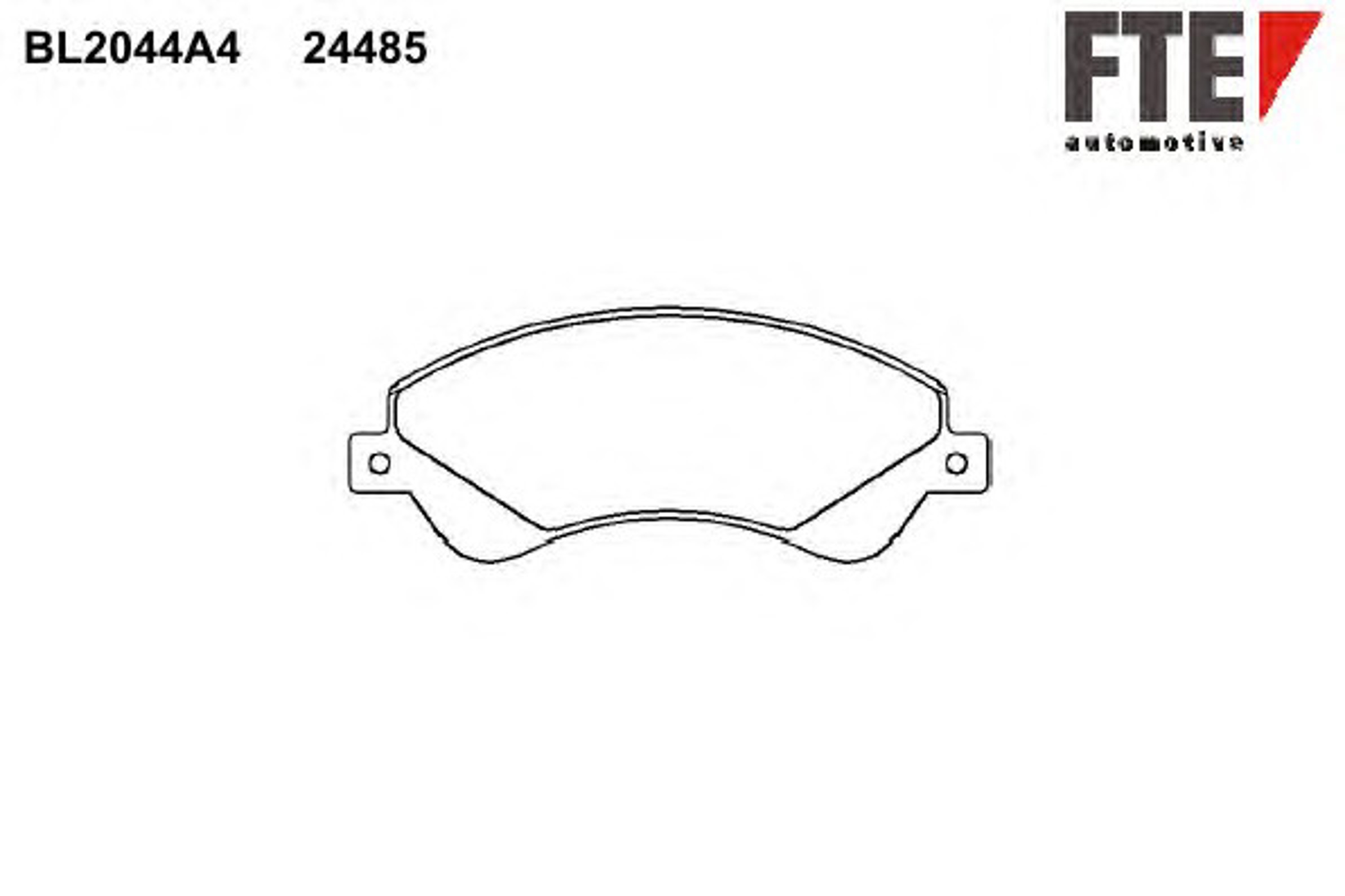 Колодки тормозные дисковые FTE BL2044A4