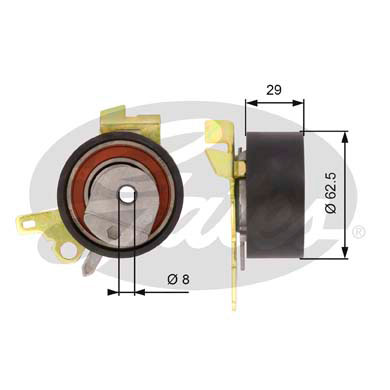 Натяжной ролик ременьа грм powergrip GATES T43022