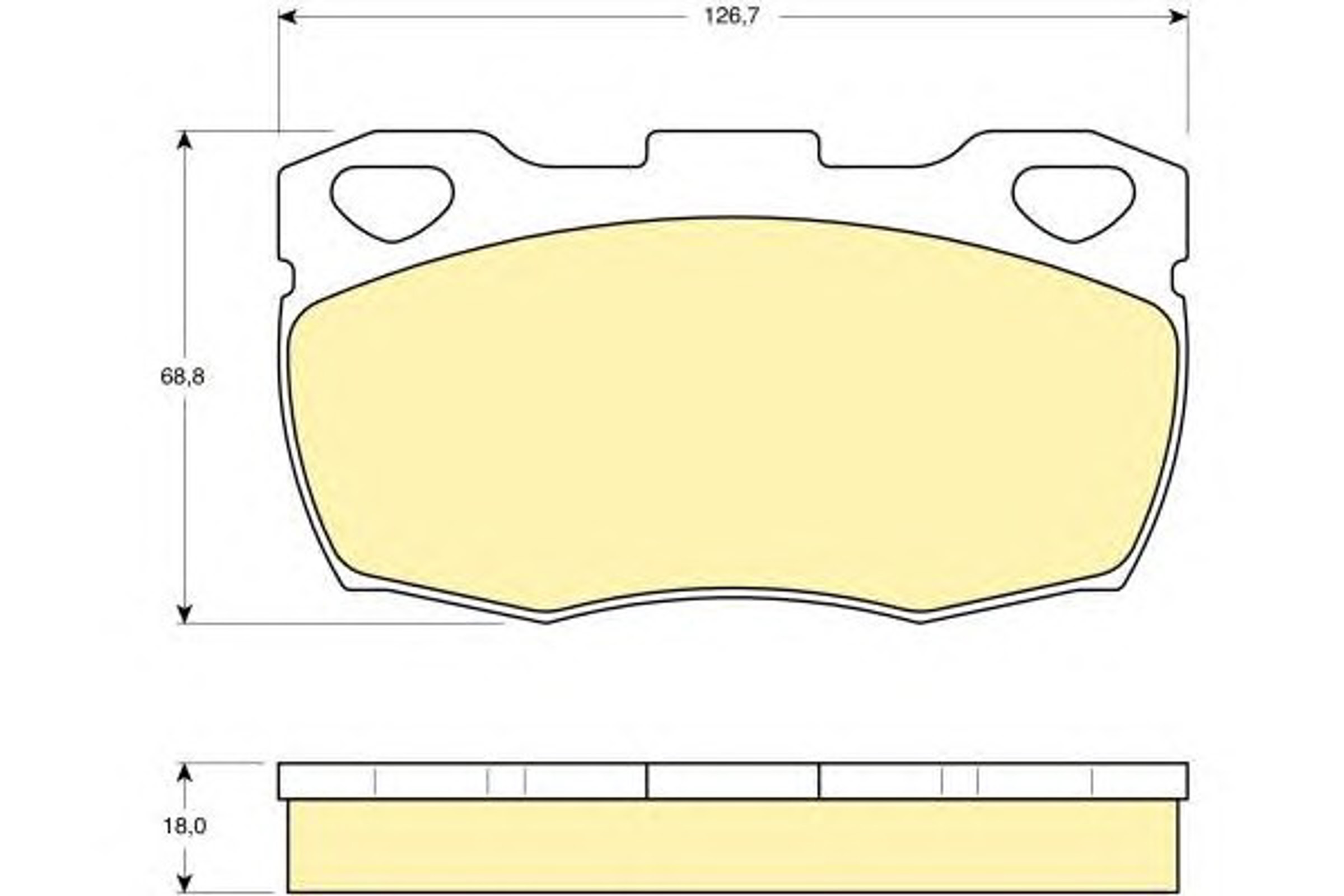 Комплект тормозных колодок дисковый тормоз GIRLING 6103956