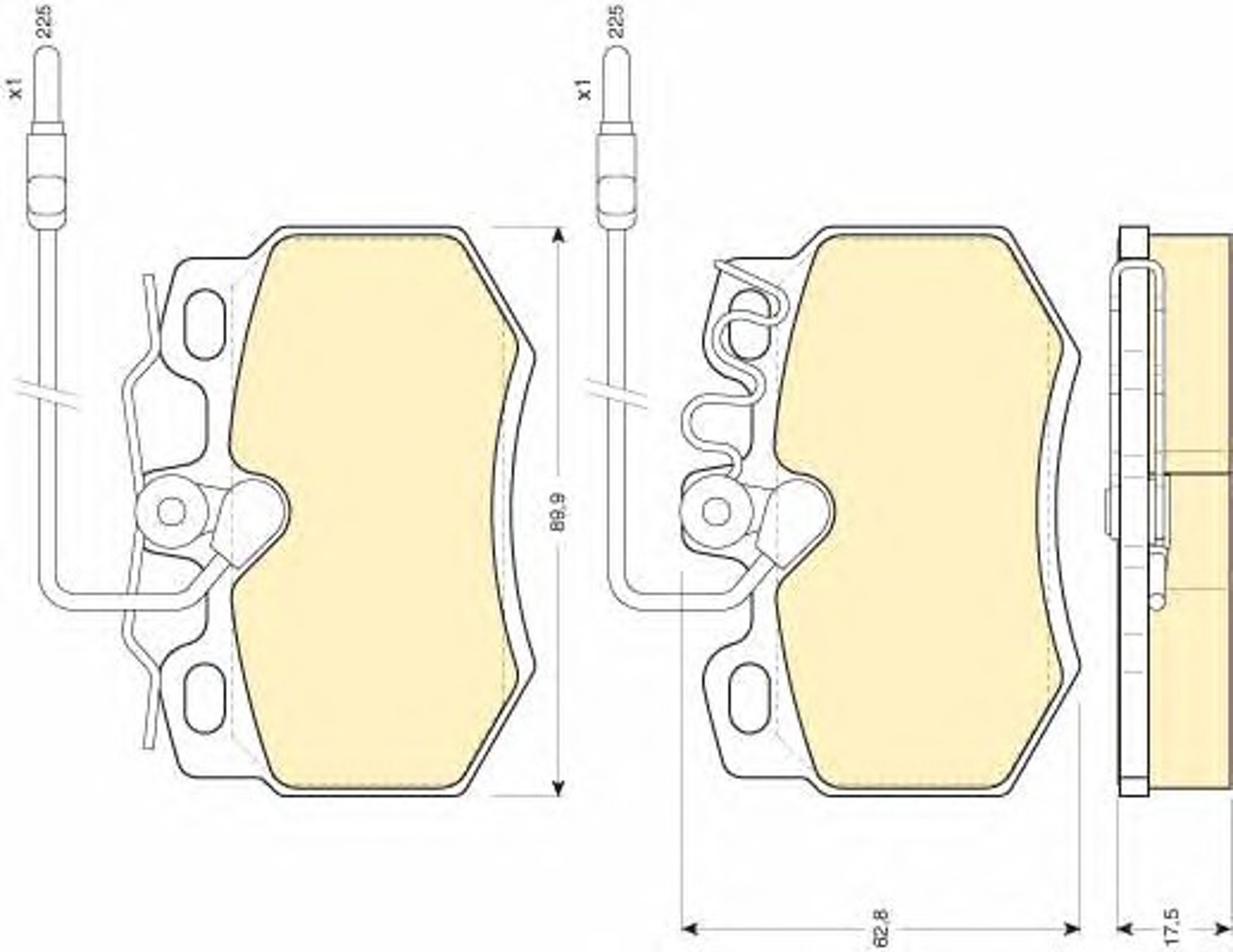 Колодки тормозные дисковые GIRLING 6108081