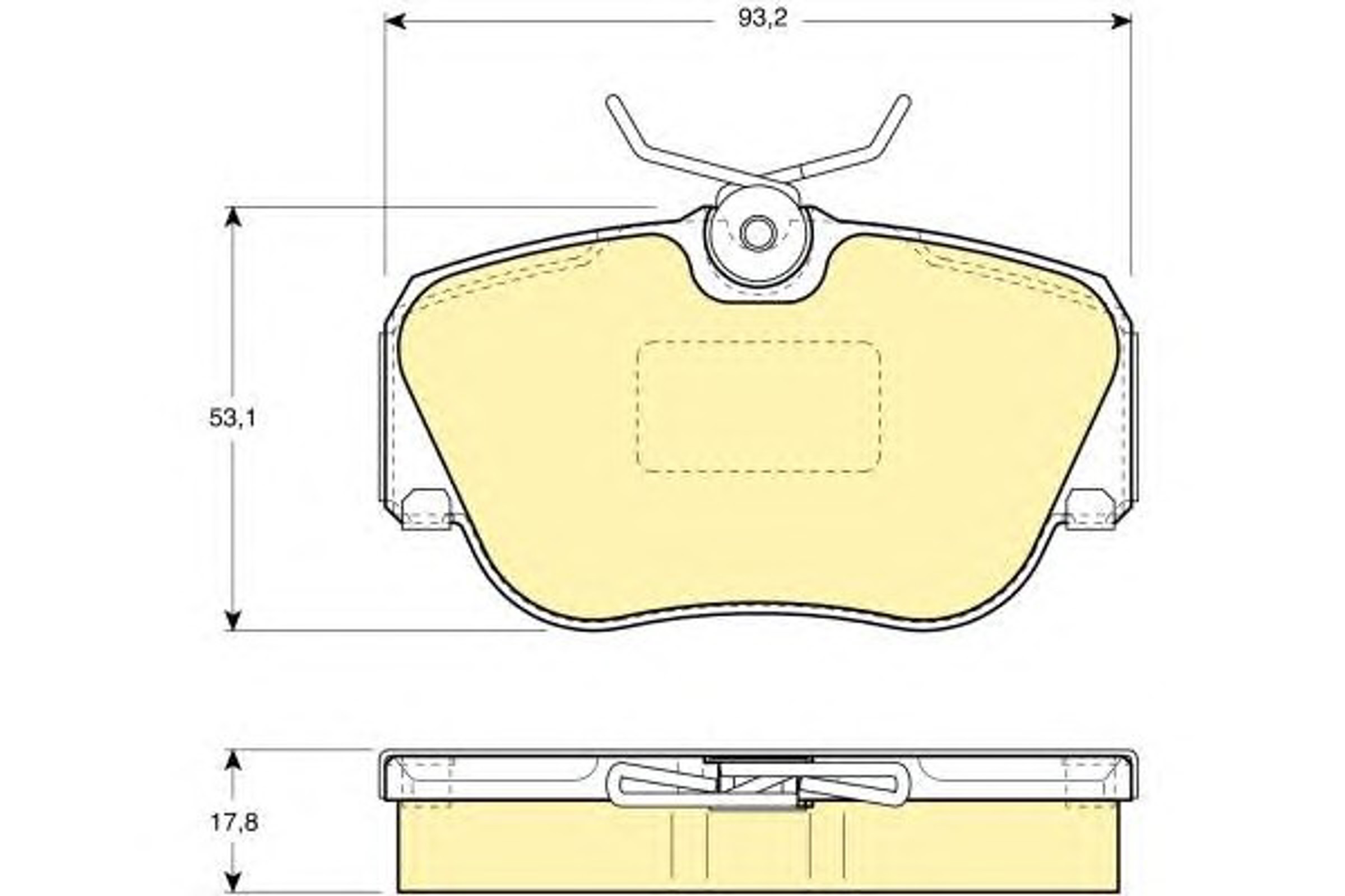 Колодки тормозные дисковые GIRLING 6108171