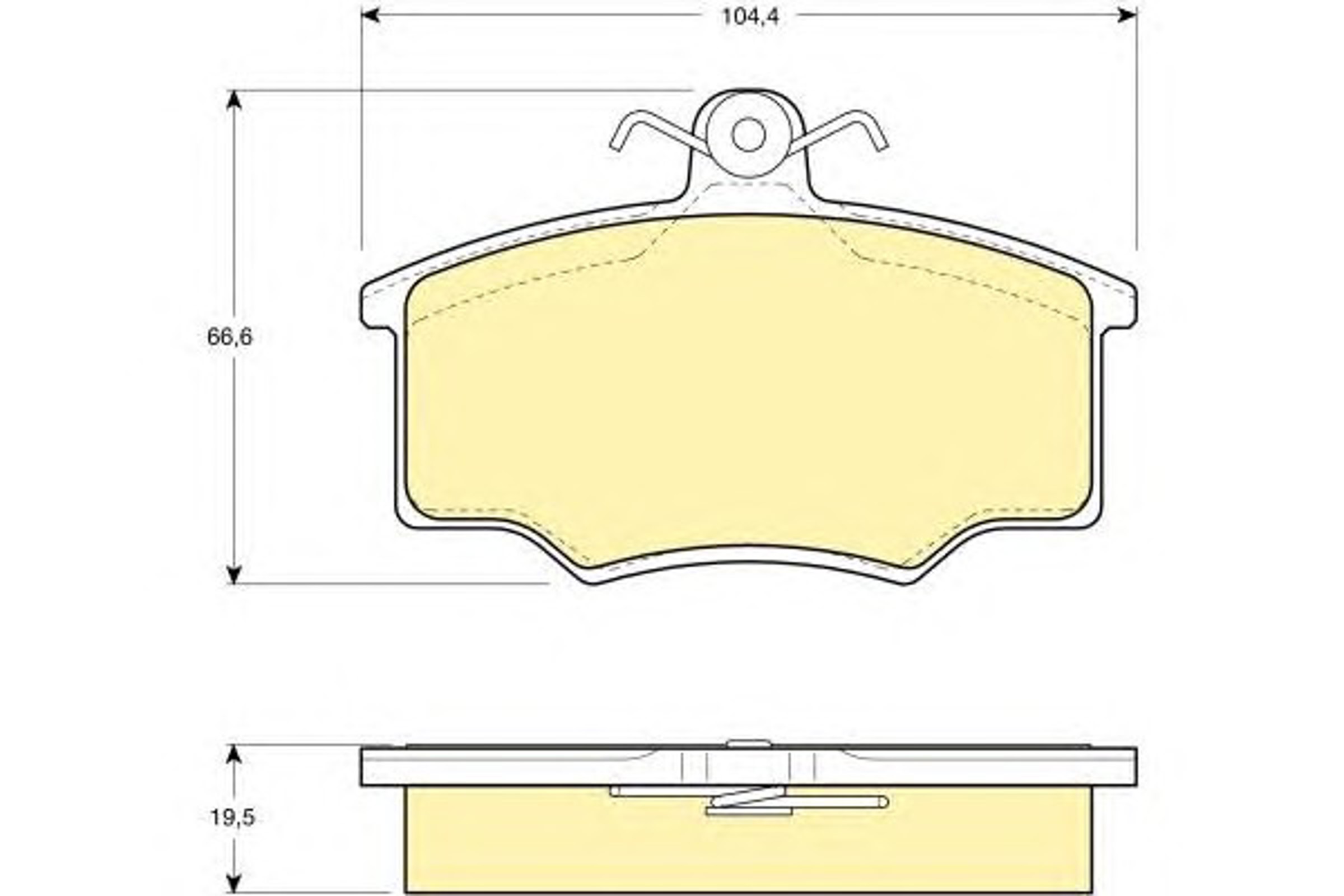 Колодки тормозные дисковые GIRLING 6108631