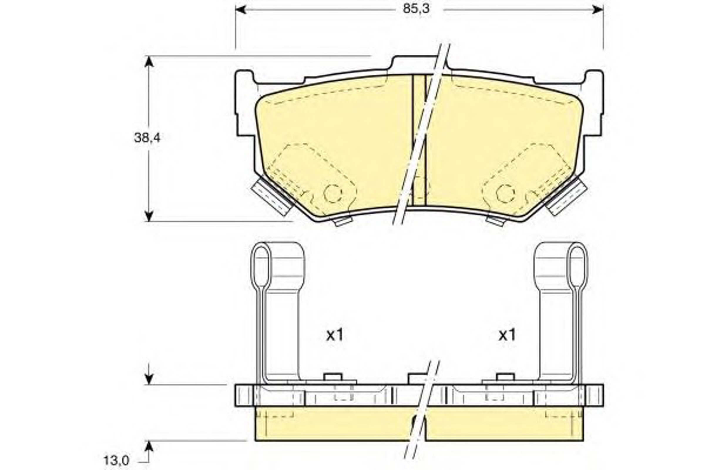 Комплект тормозных колодок дисковый тормоз GIRLING 6108849
