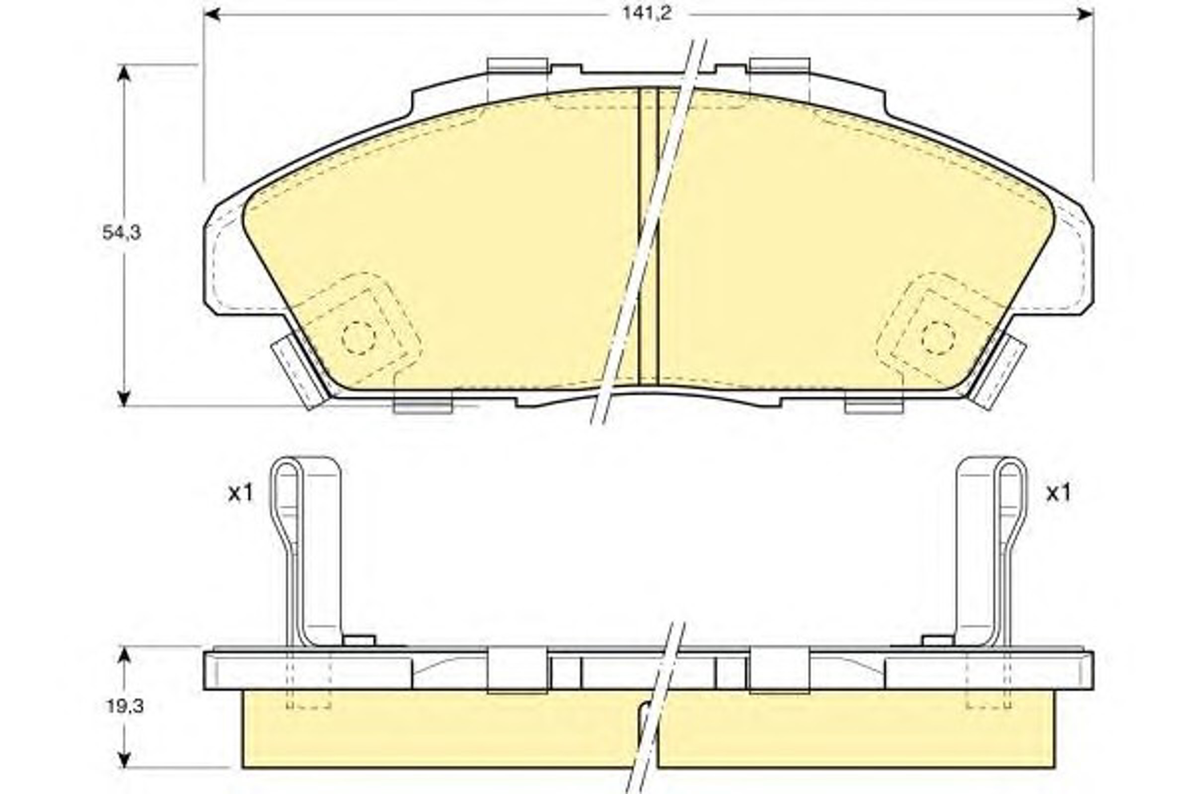 Колодки тормозные дисковые GIRLING 6109969