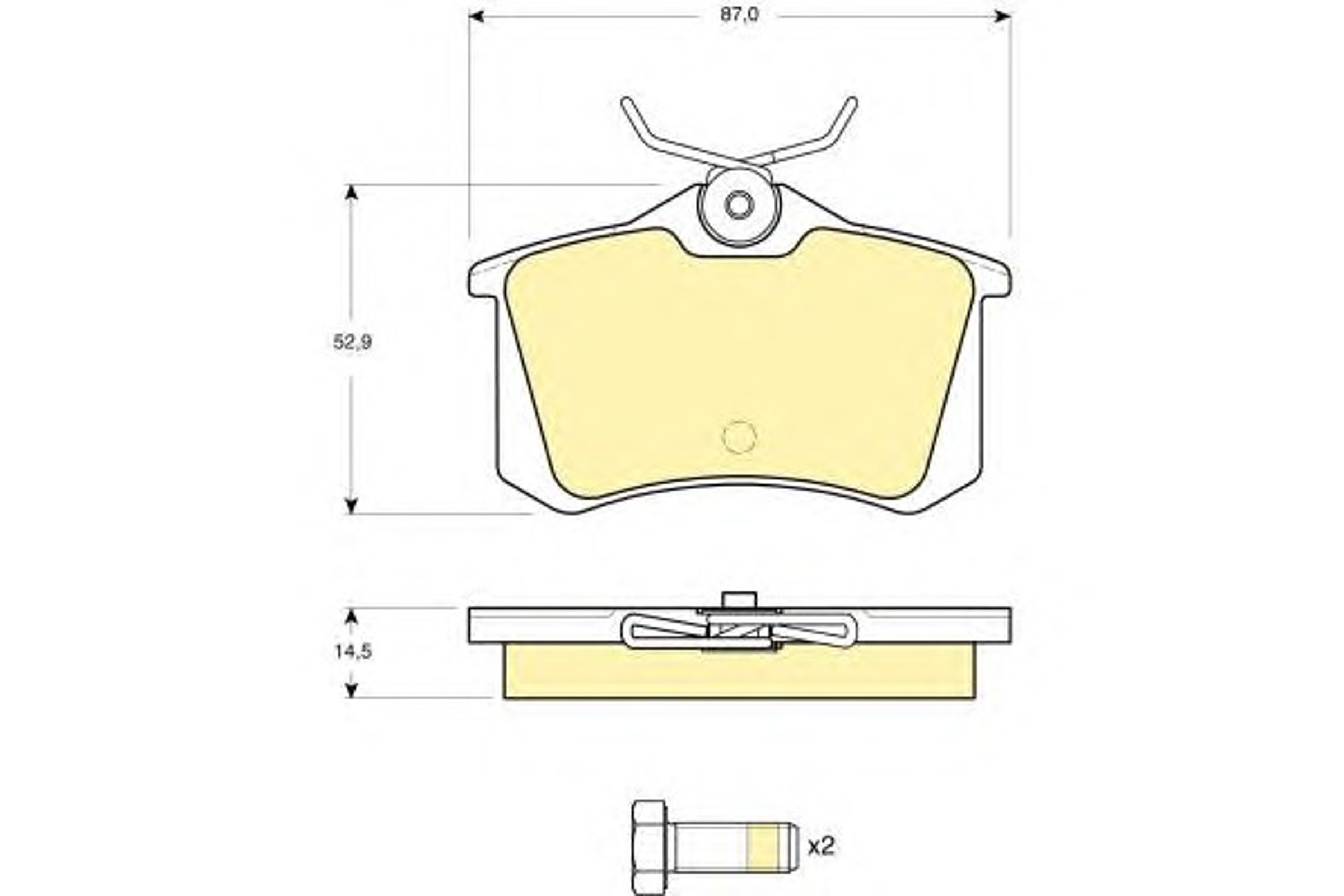 Колодки тормозные дисковые GIRLING 6110731
