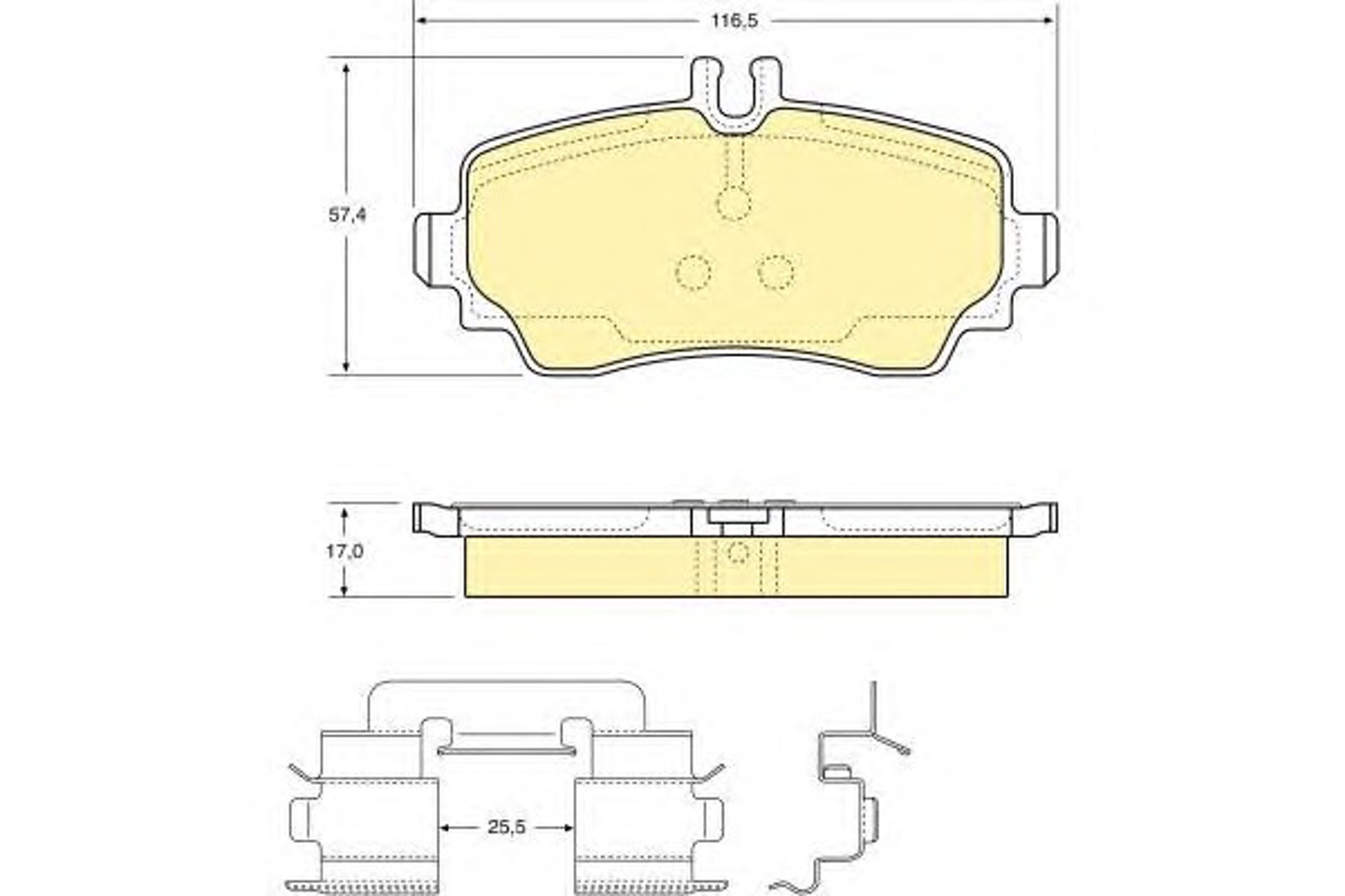 Колодки тормозные дисковые GIRLING 6112931