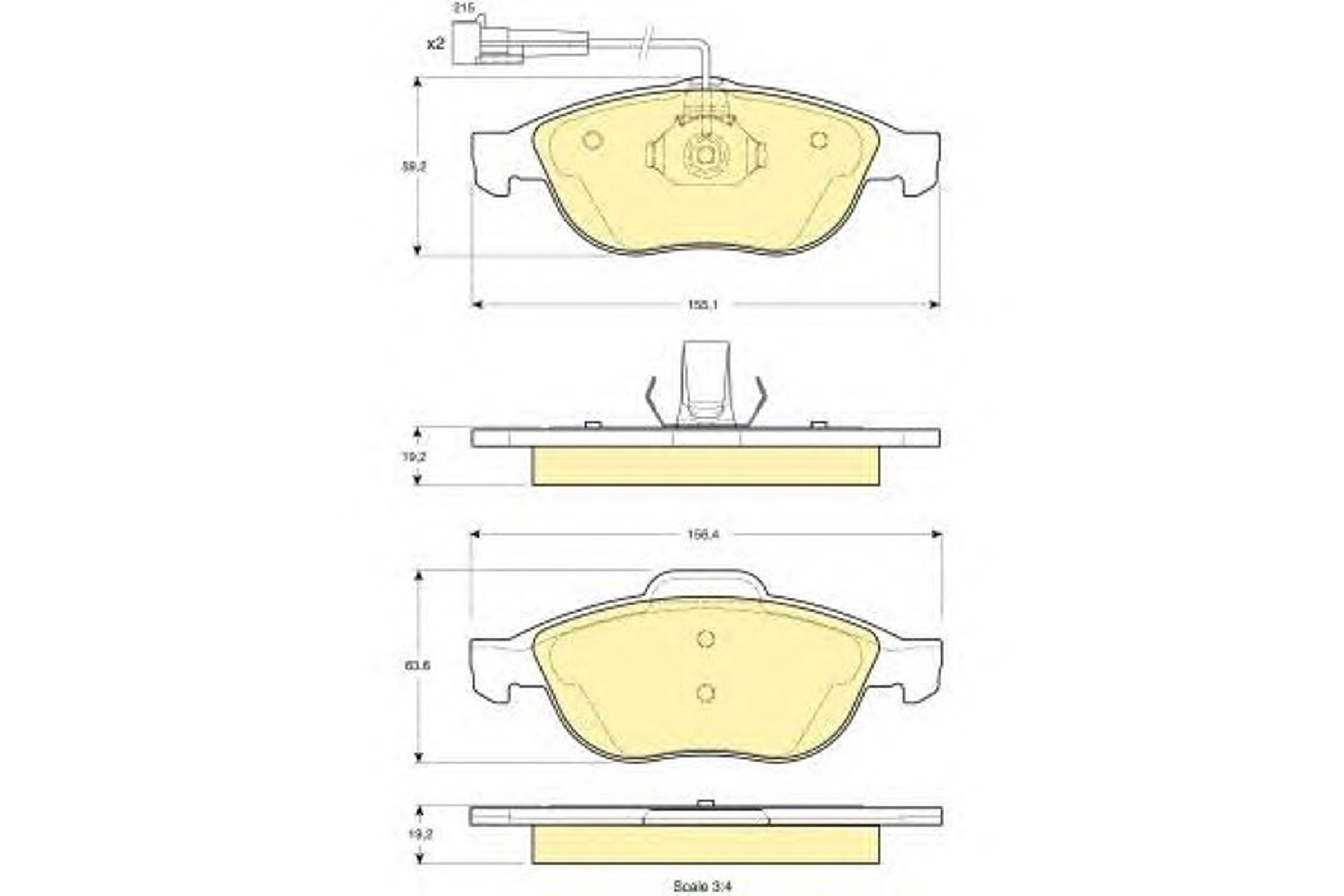 Колодки тормозные дисковые GIRLING 6113372