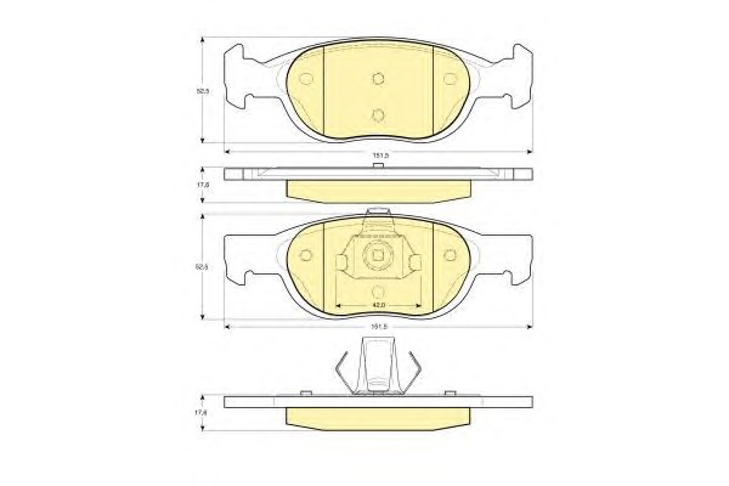 Колодки тормозные дисковые GIRLING 6113392