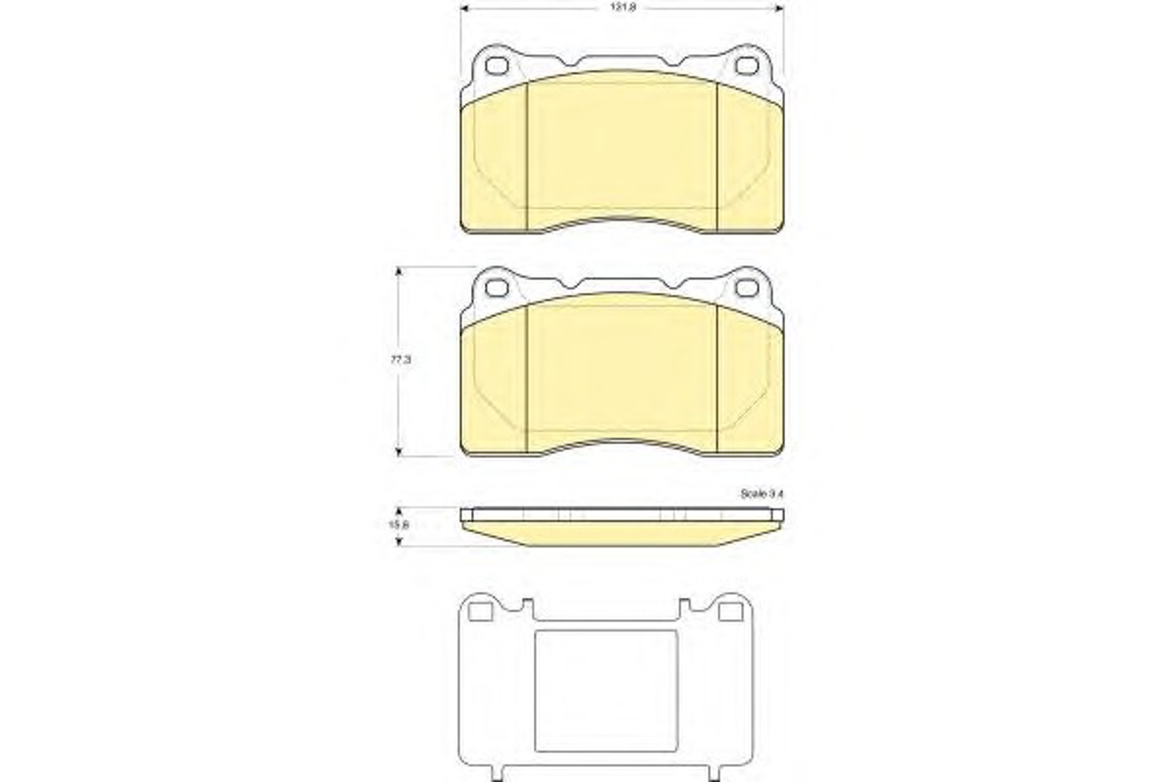 Комплект тормозных колодок дисковый тормоз GIRLING 6116089