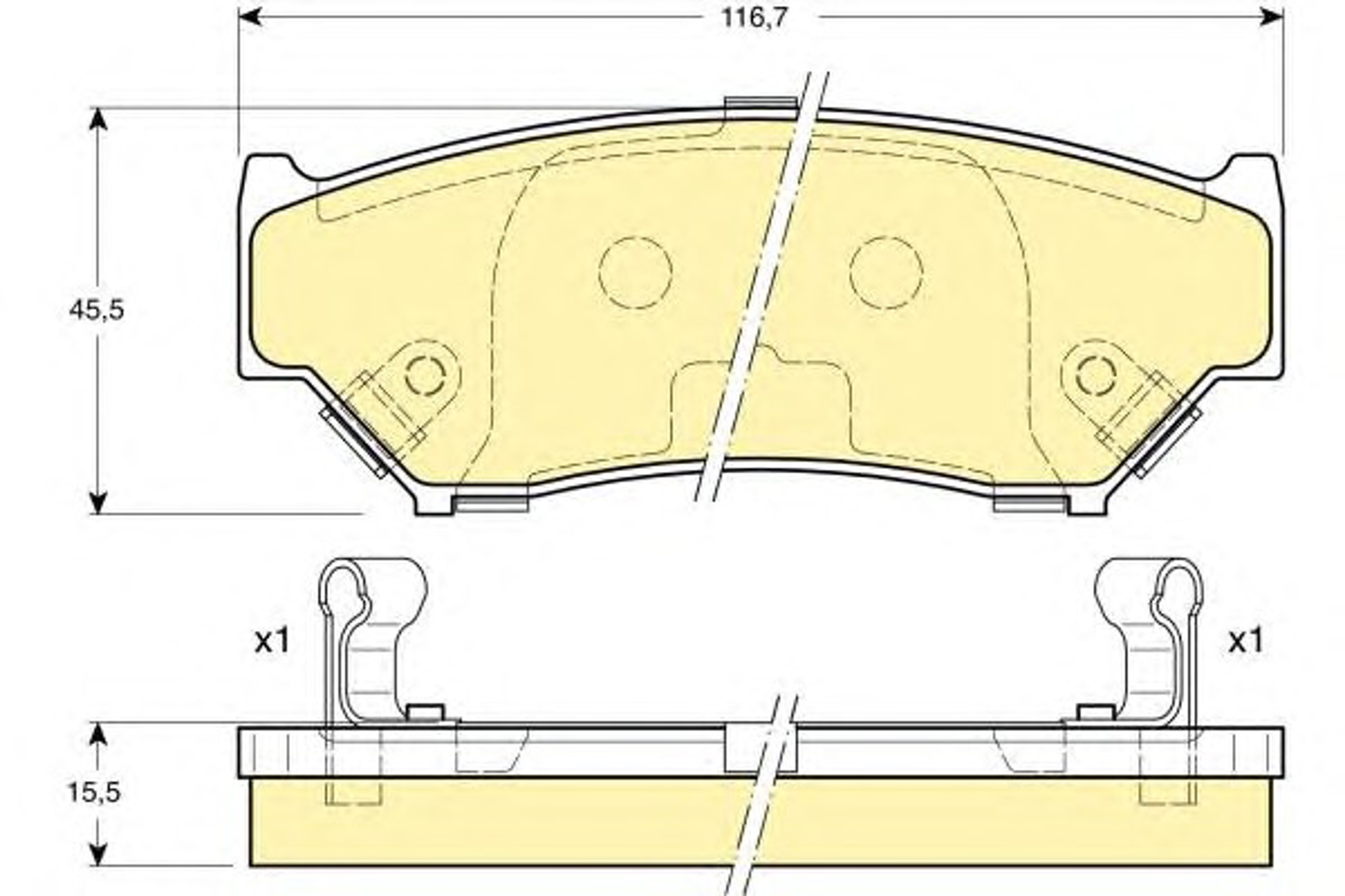 Колодки тормозные дисковые GIRLING 6131829