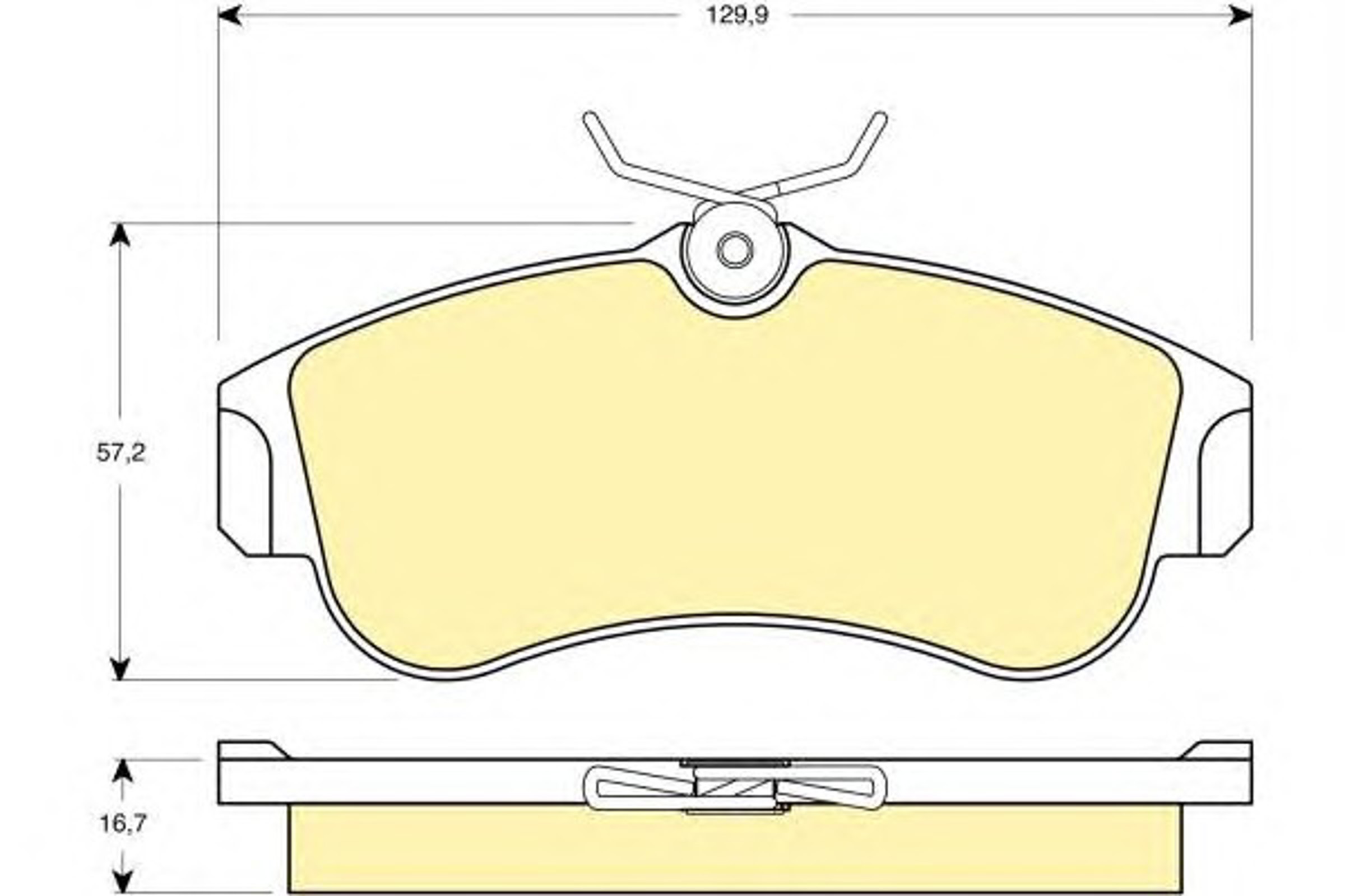 Колодки тормозные дисковые комплект GIRLING 6132711
