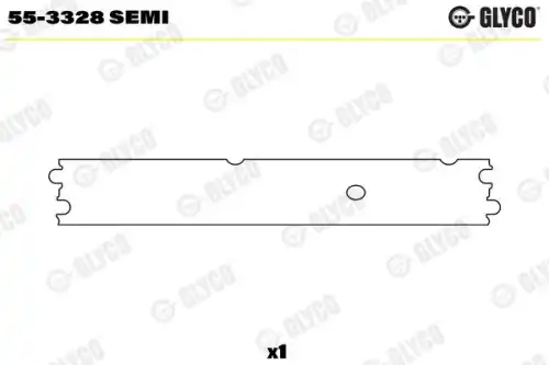 55-3328 semi втулка шатуна 46x50.625 semi GLYCO 55-3328 SEMI