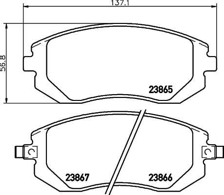 Тормозные колодки дисковые HELLA/BEHR/PAGID 8DB355028-001