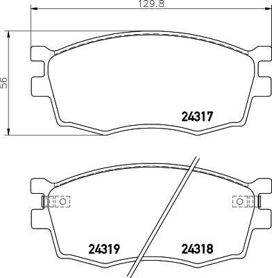 Тормозные колодки дисковые HELLA/BEHR/PAGID 8DB355028-401
