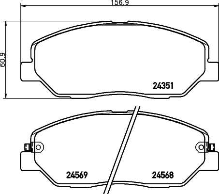 Тормозные колодки дисковые HELLA/BEHR/PAGID 8DB355028-481