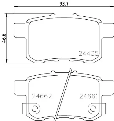Колодки тормозные дисковые комплект HELLA/BEHR/PAGID 8DB355028-531