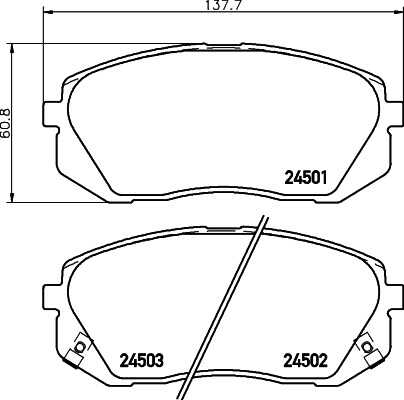 Тормозные колодки дисковые HELLA/BEHR/PAGID 8DB355028-571
