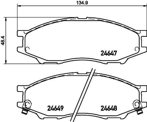 Тормозные колодки дисковые HELLA/BEHR/PAGID 8DB355028-681