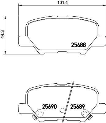 Тормозные колодки дисковые HELLA/BEHR/PAGID 8DB355029-331
