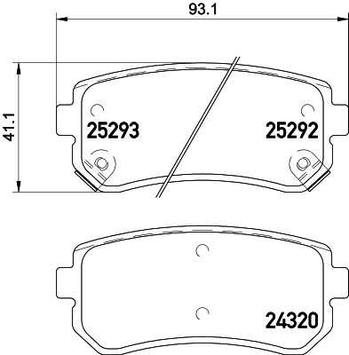 Тормозные колодки дисковые HELLA/BEHR/PAGID 8DB355030-301