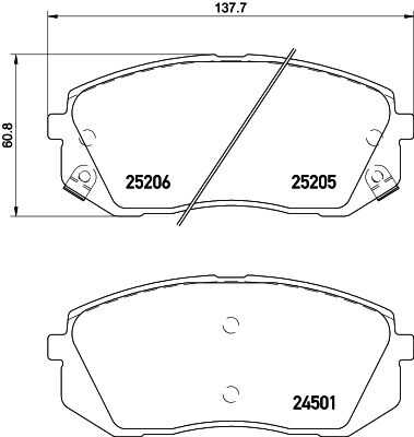 Тормозные колодки дисковые HELLA/BEHR/PAGID 8DB355037-461