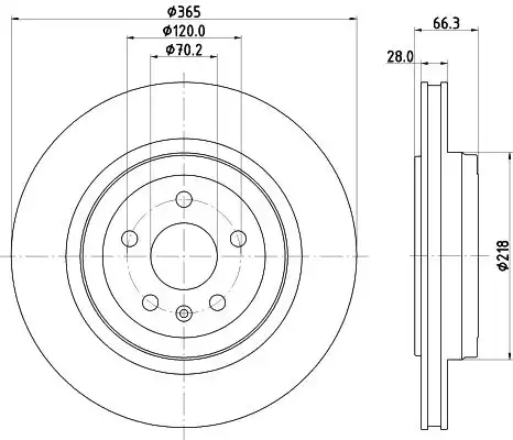 Диск тормозной HELLA/BEHR/PAGID 8DD355132-901