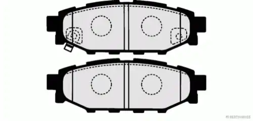 Тормозные колодки HERTH+BUSS JAKOPARTS J3617003