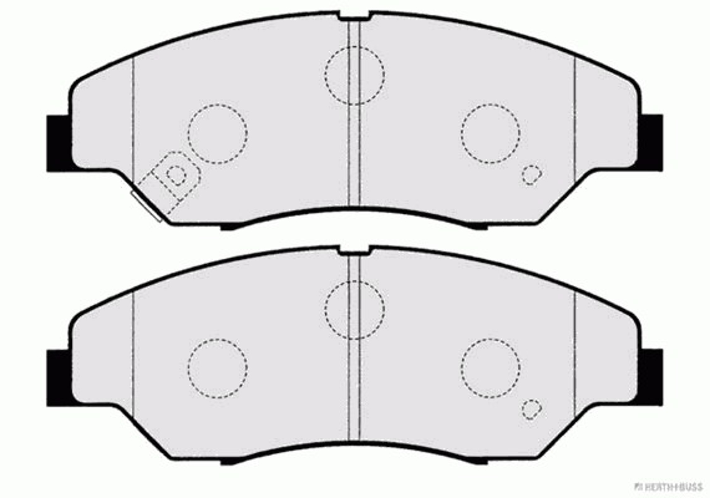 Колодки тормозные дисковые HERTH+BUSS JAKOPARTS J3600309