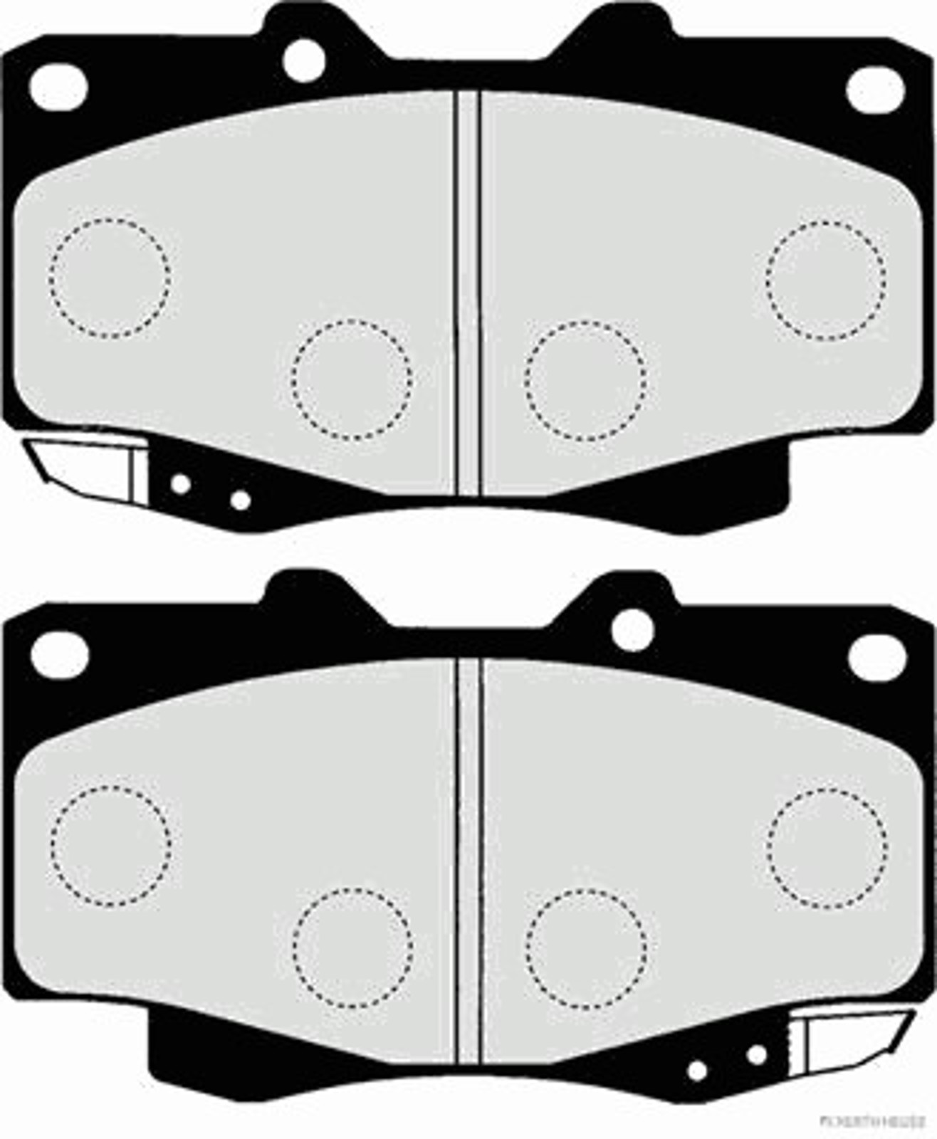 Комплект тормозных колодок дисковый тормоз HERTH+BUSS JAKOPARTS J3602023