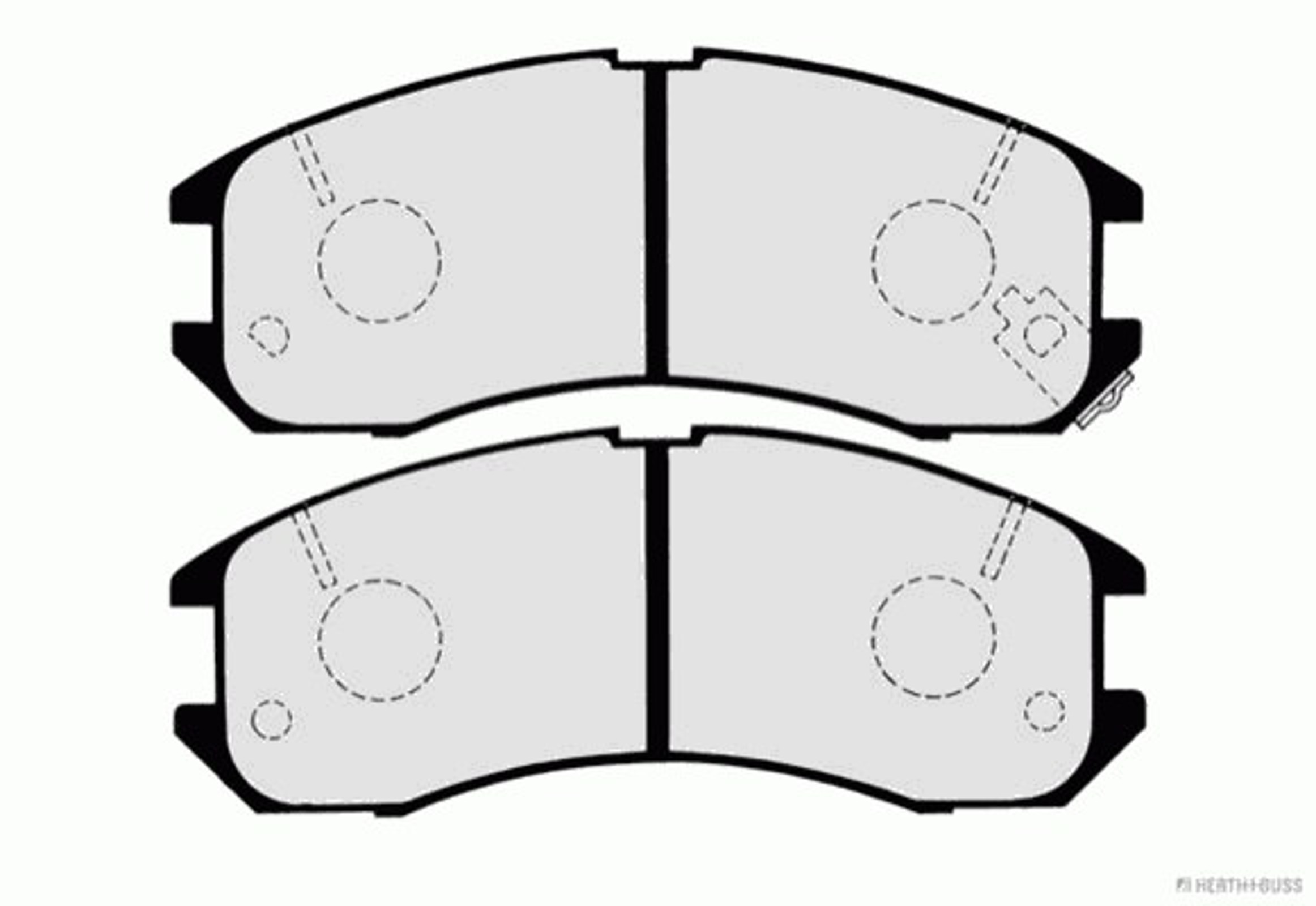 Колодки тормозные дисковые HERTH+BUSS JAKOPARTS J3603031