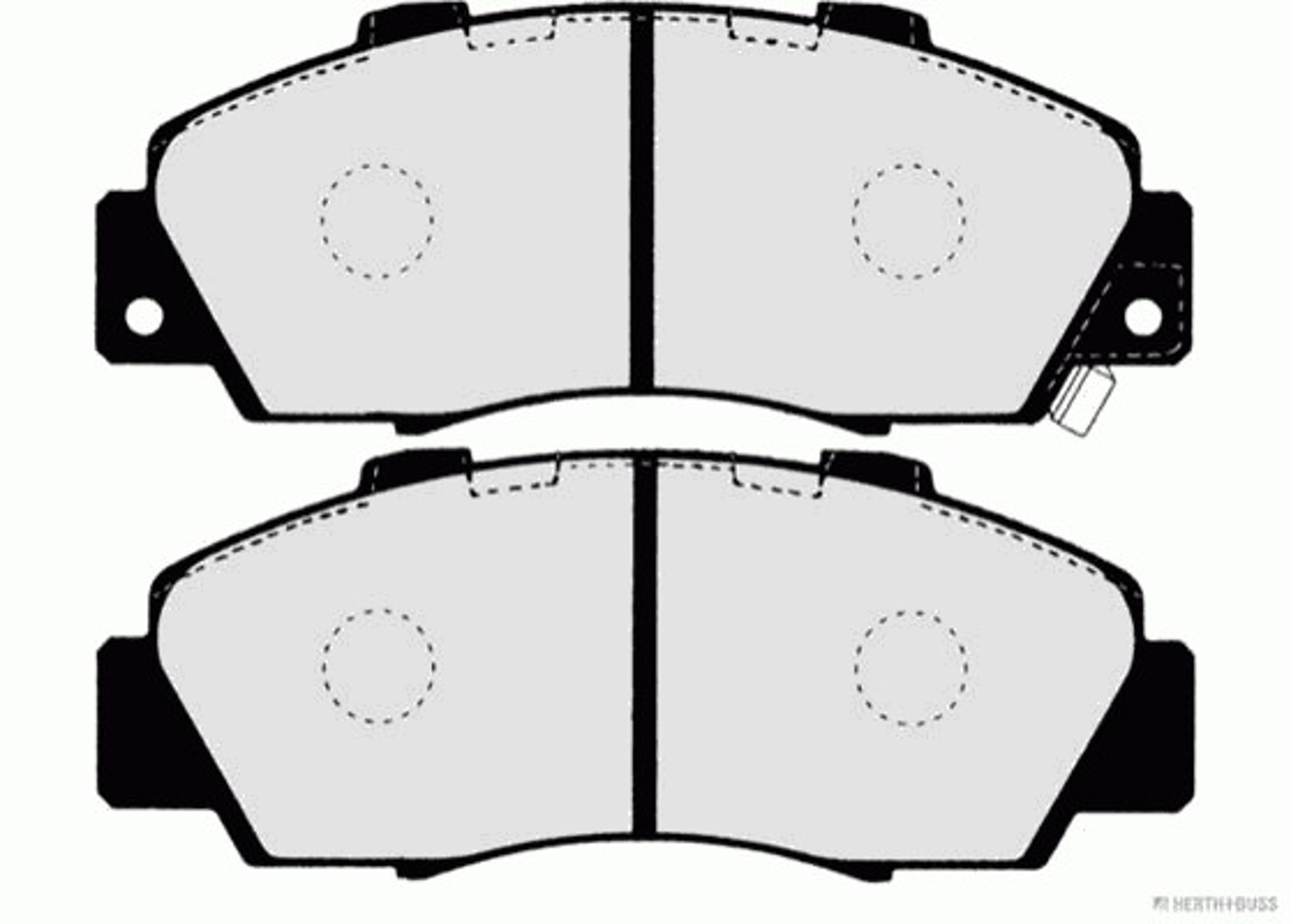 Колодки тормозные дисковые HERTH+BUSS JAKOPARTS J3604032