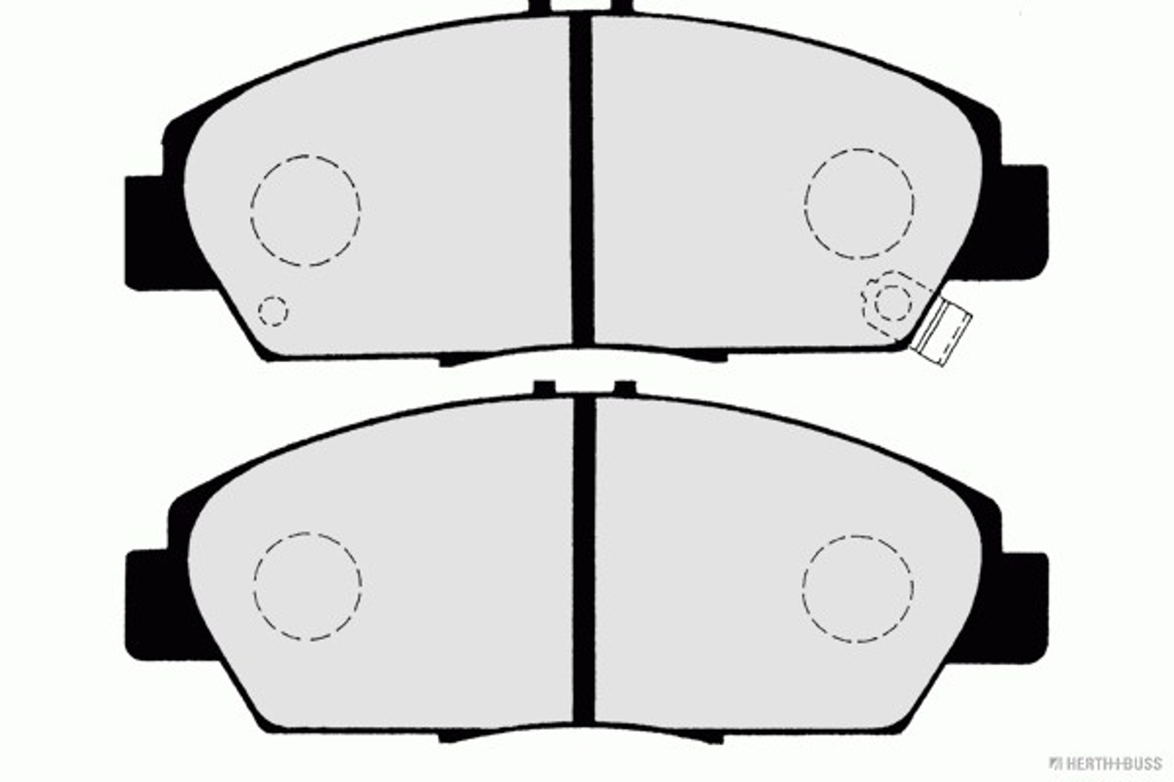 Колодки тормозные дисковые HERTH+BUSS JAKOPARTS J3604037