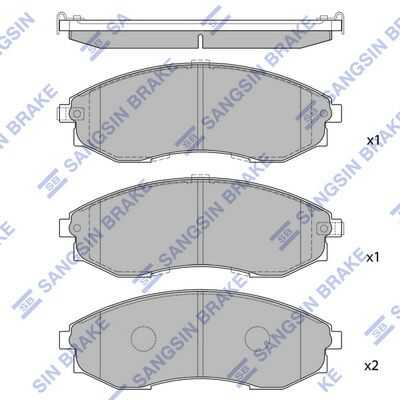 Тормозные колодки дисковые HI-Q SP1083
