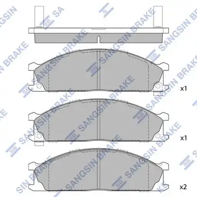 Sp1140 колодки дисковые передние