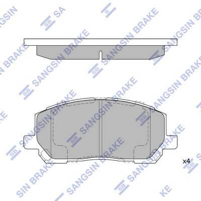 Тормозные колодки дисковые HI-Q SP1384