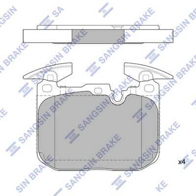 Sp2402 колодки дисковые передние