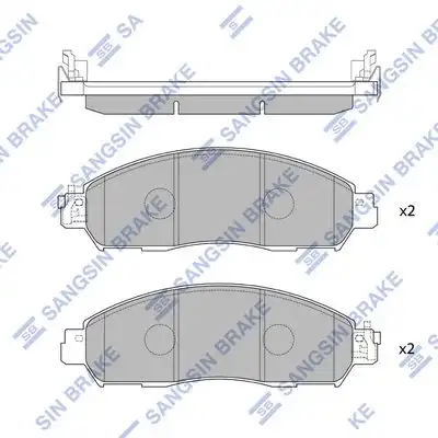 Sp4080 колодки дисковые передние HI-Q SP4080