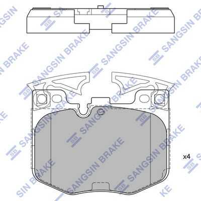 Sp4139 колодки дисковые передние