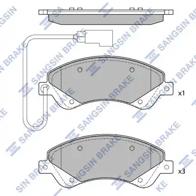 Sp4403 колодки дисковые передние