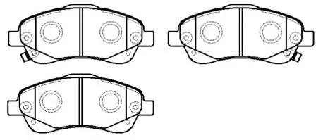 Комплект тормозных колодок дискового тормоза