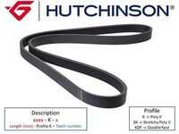 Ремень поликлиновой HUTCHINSON 885K5