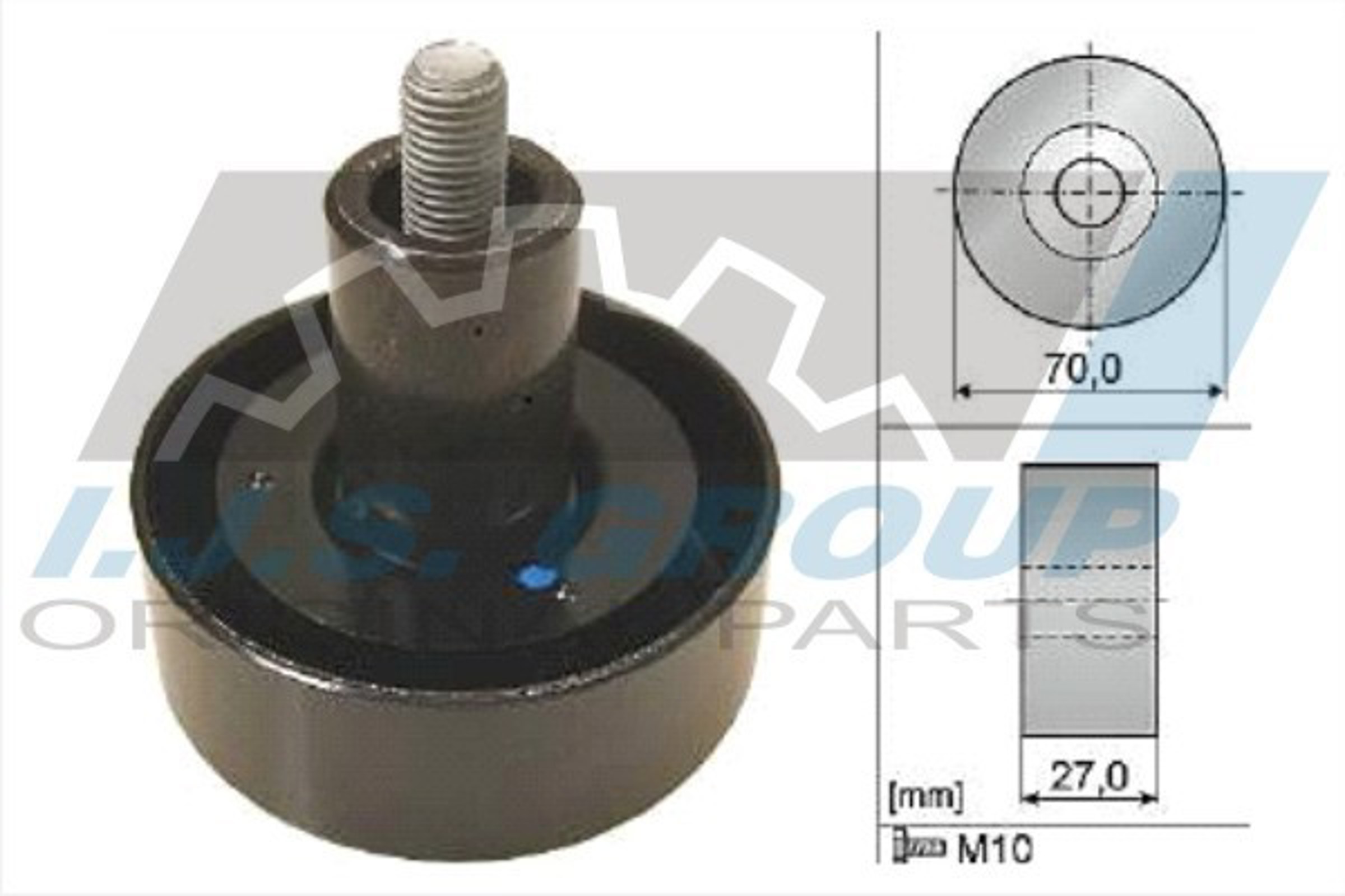 Ролик промежуточный поликлинового ремня IJS GROUP 93-2144